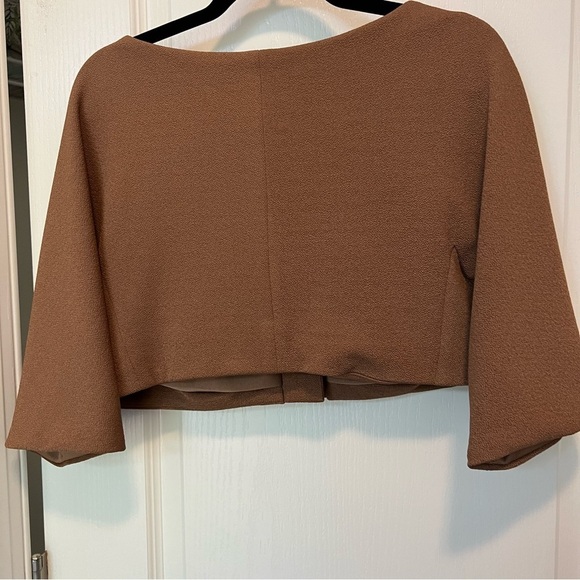Mignon Brown Cropped Blazer - Picture 7 of 10